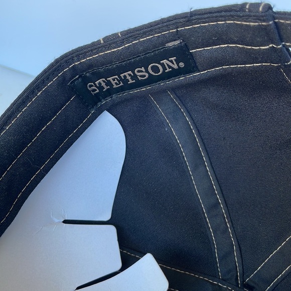 STETSON Black Baseball Cap Mens Hat Adjustable Strapback NWT - Picture 11 of 11